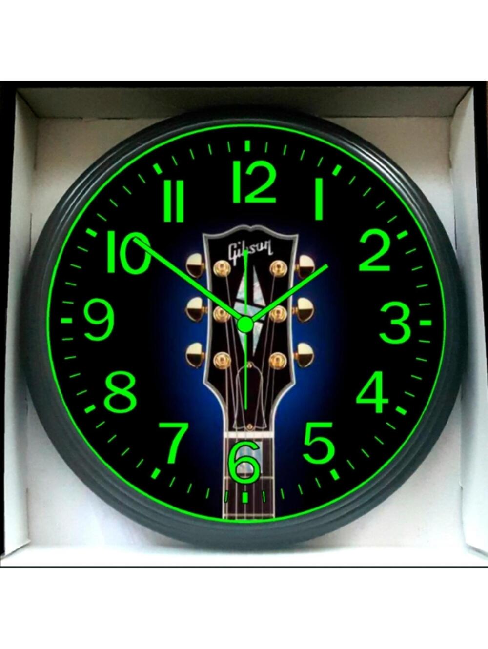 Gibson Black and Green Wall Clock